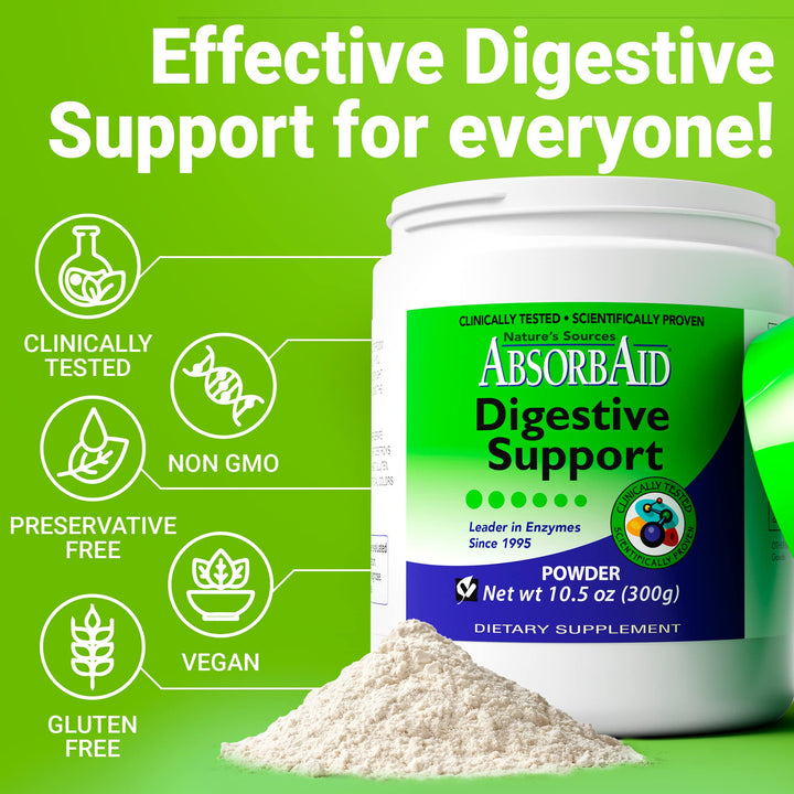 Digestive Enzymes 300 Grams, Proven to Increase Vital Nutrient Absorption by up to 71%