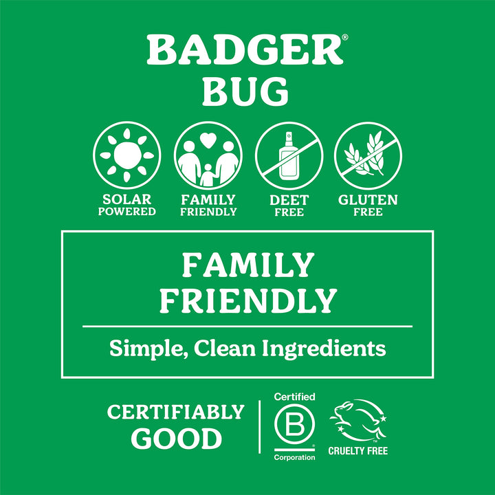 Bug Repellent, Organic Deet-Free Mosquito Repellent with Citronella & Lemongrass, Easy to Use Travel Size Camping Essential, Family Friendly Insect Repellent Balm, .75 oz Tin