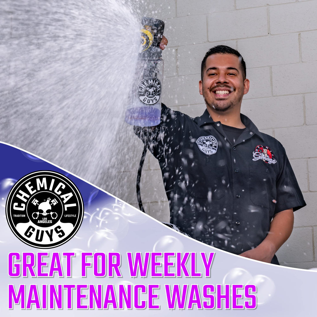 CWS20716 Extreme Bodywash & Wax Foaming Car Wash Soap, (Works with Foam Cannons, Foam Guns or Bucket Washes) Safe for Cars, Trucks, Motorcycles, RVs & More, 16 fl oz, Grape Scent