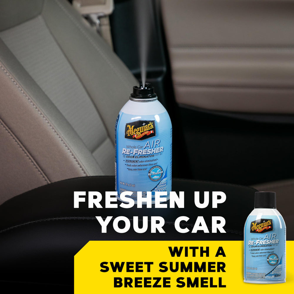 Whole Car Air Refresher, Odor Eliminator Spray Eliminates Strong Vehicle Odors, Summer Breeze - 2 Oz Spray Bottle