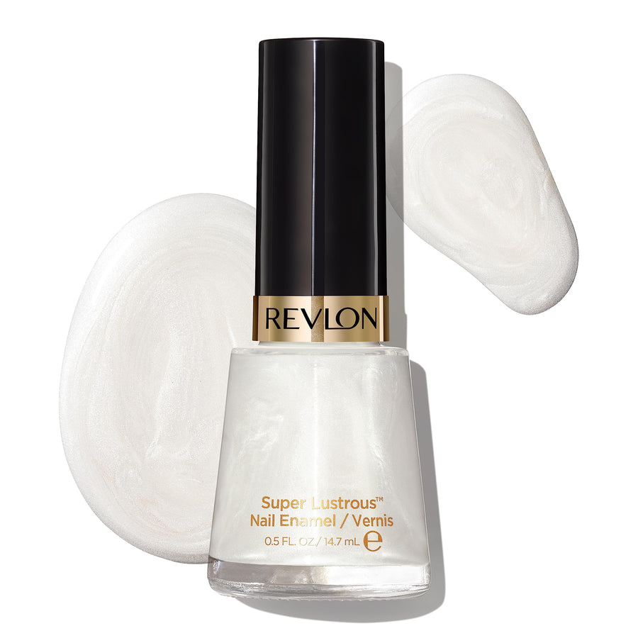 Revlon Nail Enamel, Chip Resistant Nail Polish, Glossy Shine Finish, in Nude/Brown, 020 Pure Pearl, 0.5 oz