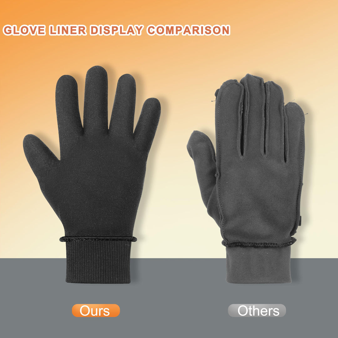 Winter Gloves for Men Women-Waterproof Running Cycling Glove for Cold Weather, Thermal Warm Windproof Gloves Touch Screen Finger for Skiing Snow Driving Snowboarding