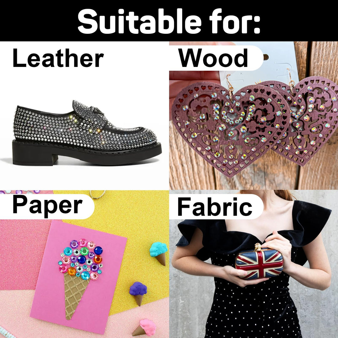 Hotfix Rhinestone Applicator with 3400 Pcs Hot Fix Rhinestones, Bedazzler Kit with Rhinestones, Bedazzle Tool Gun for Clothing, Clothes, Fabric - 3mm 4mm 5mm SS10/SS16/SS20 | Washable