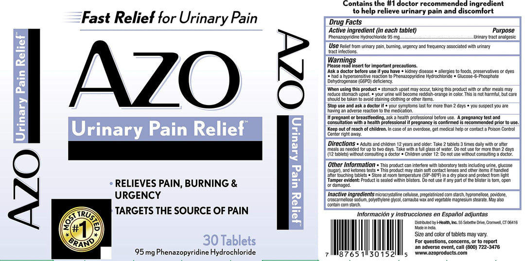 Amerifit Nutrition Azo Standard Urinary Pain Relief by Amerifit