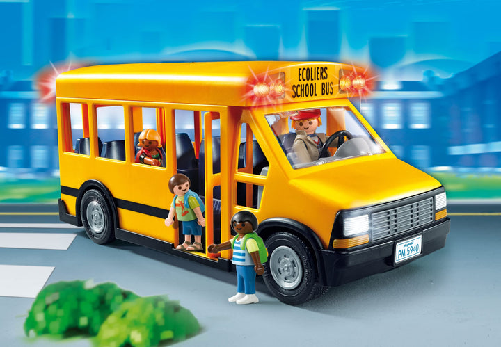 School Bus Vehicle Playset