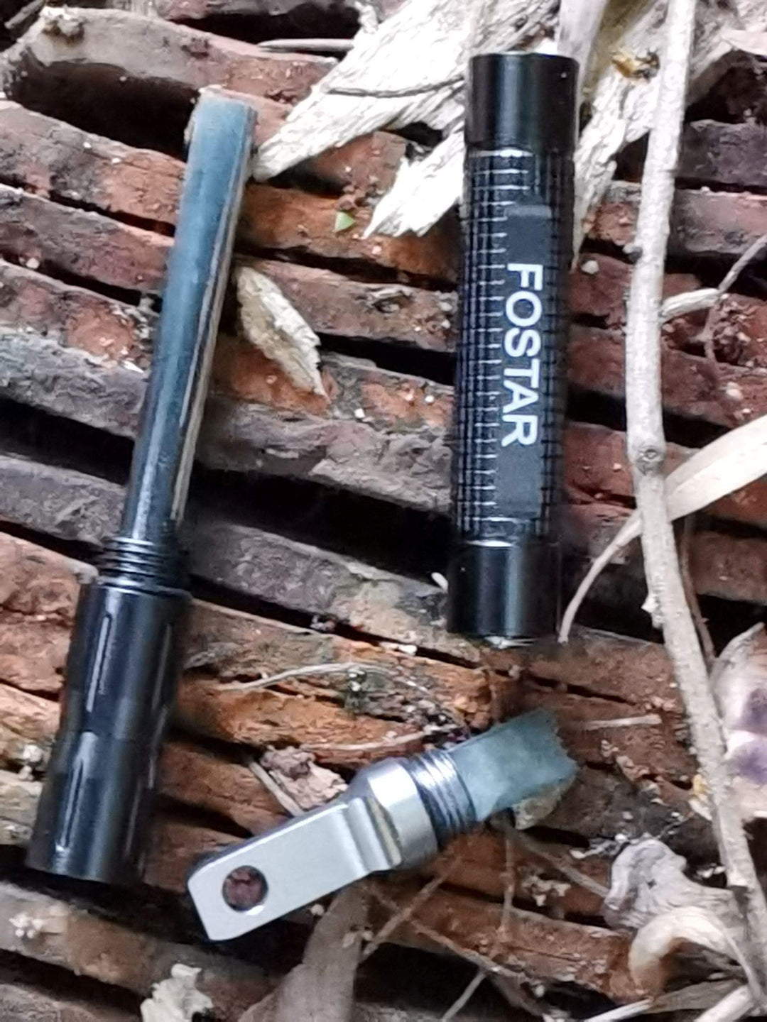 2PCS Upgrade Ferro Rod Fire Starterï¼Å’Replaceable Flint Fire Steel Rod, Great for Emergency Survival, Camping, Hiking, Bush-Craft, Hunting, Fishing, EDC, BBQ (Orange and Black)