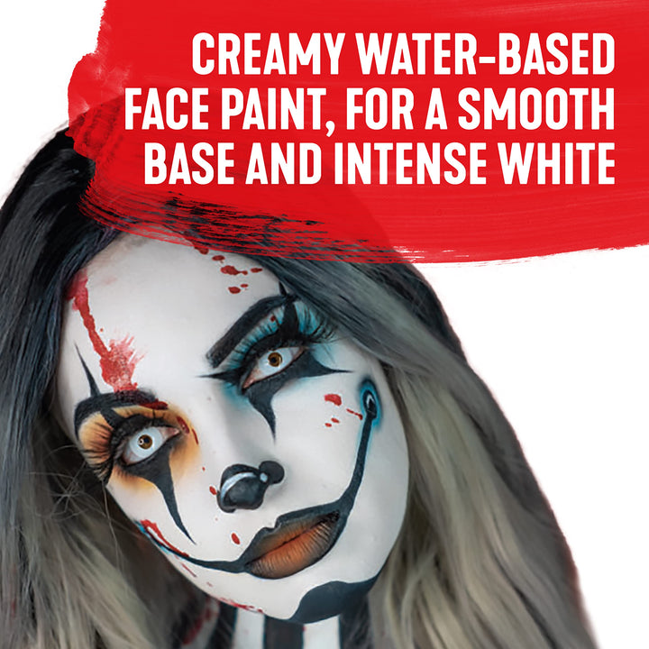 Face and Body Paint, Clown White, 250ml