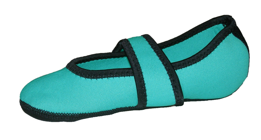 Betsy Lou Women's Shoes, Foldable & Flexible Flats, Slipper Socks, Travel Slippers & Exercise Shoes, Dance Shoes, Yoga Socks, House Shoes, Indoor Slippers, Teal, Small
