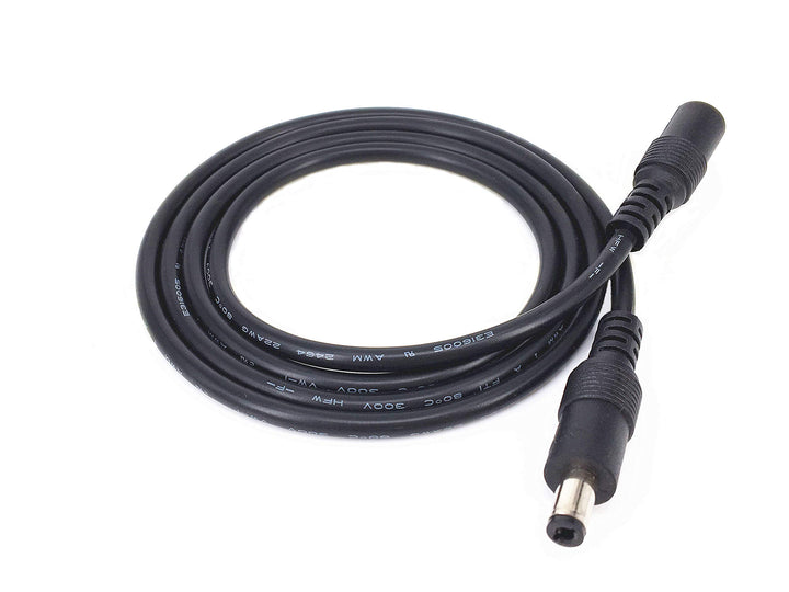 4pcs/pack1m/3.28ft Black 5.5mm x 2.5mm DC Plug Extension Cable DC Extension Cable Cord with Male to Female 5.5mm x 2.5mm Connectors DC Power 12V 5.5mm x 2.5mm Barrel Male Plug Connector
