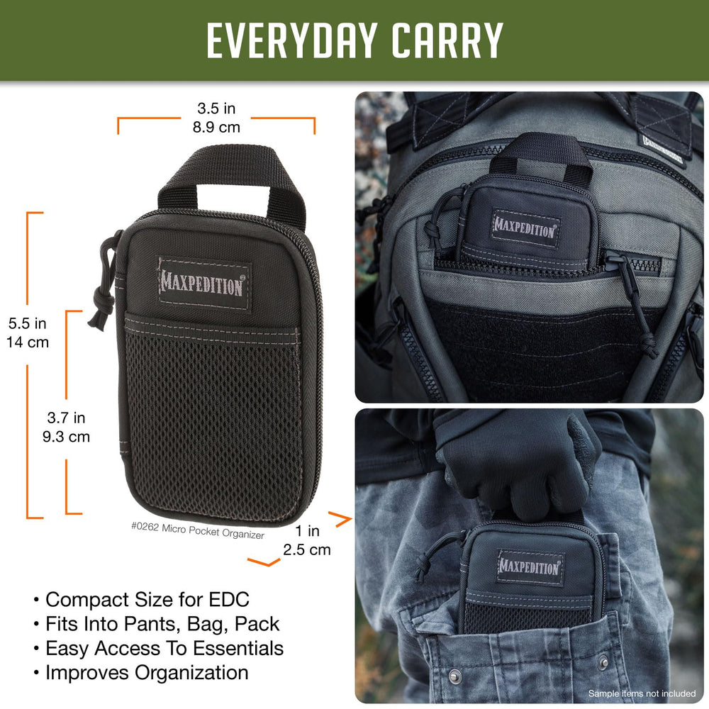 Micro Pocket Organizer (Black)