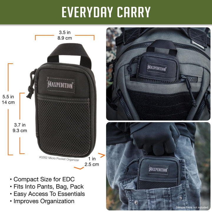 Micro Pocket Organizer (Black)