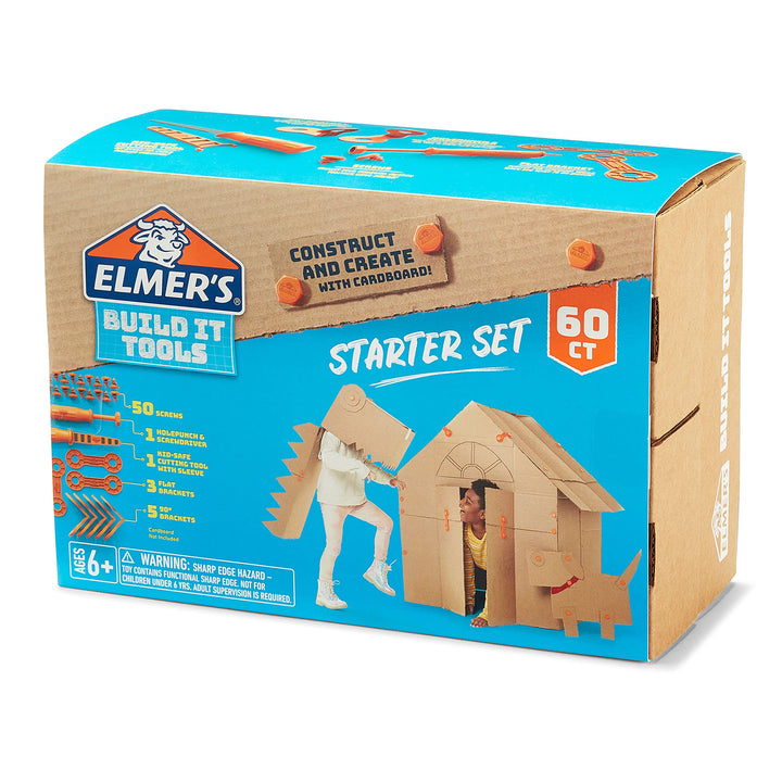 Elmer's Build It Tools Kids Crafts, Assorted 60 Count