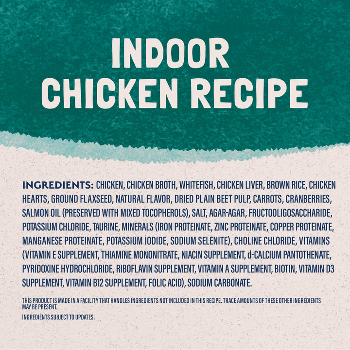 Ultra Premium Chicken Indoor Cat Food | Wet Canned Food for Cats | 5.5-oz. Can, (Pack of 24)