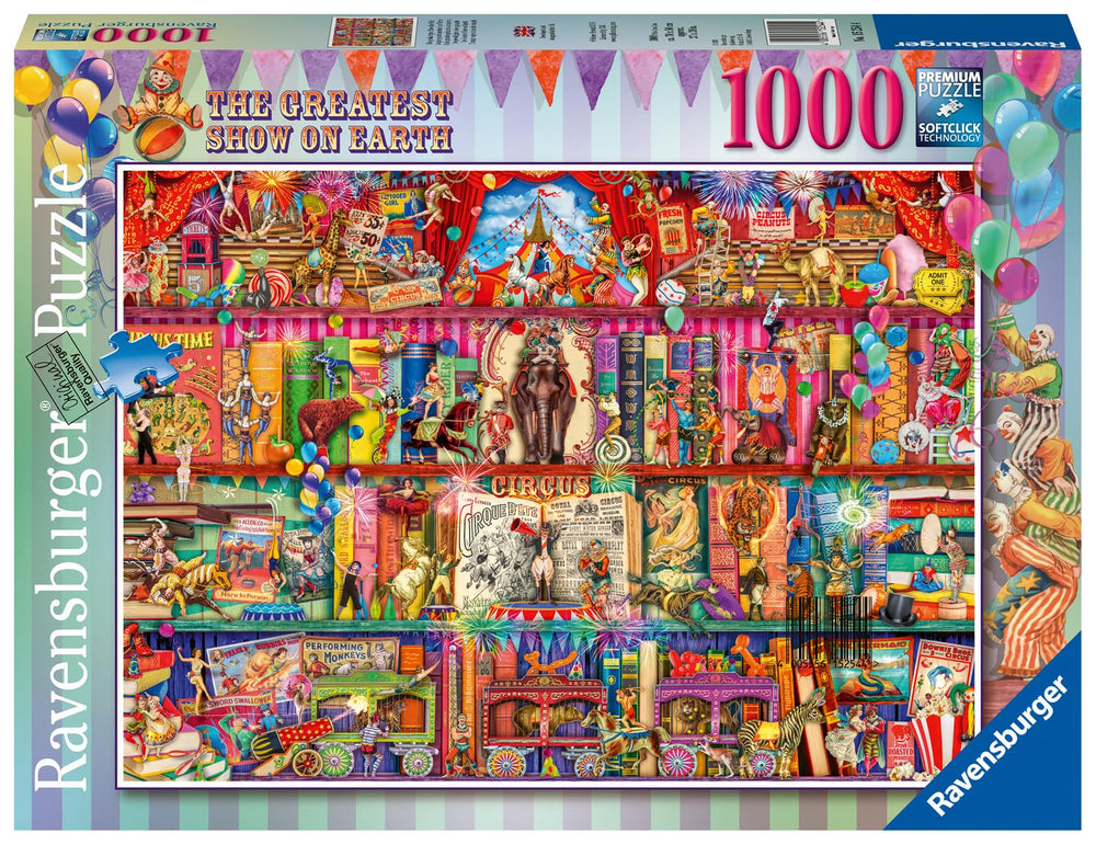 The Greatest Show on Earth | Premium 1000-Piece Puzzle for Adults | Unique Piece Design | Softclick Technology for Perfect Fit | Forest Stewardship Council Certified