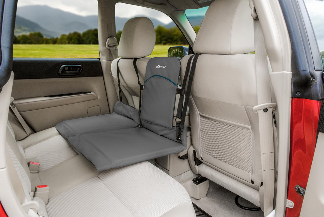 Rover Backseat Bridge Dog Car Extender, Seat Bridge for Dogs, Padded Pet Car Barrier, Reversible, Water Resistant, Universal Fit, Up to 75 lbs