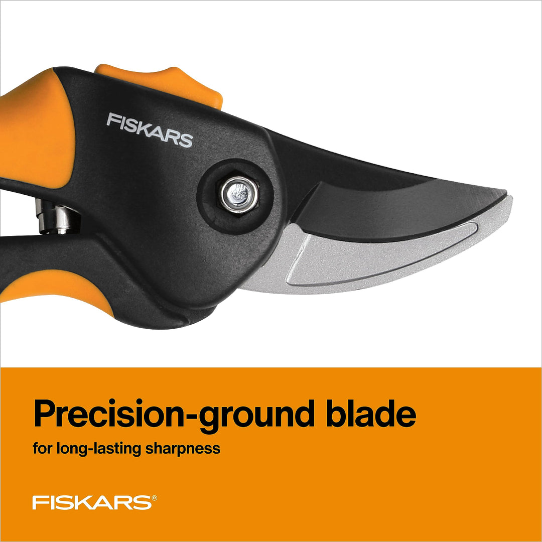 Bypass Pruning Shears, Branch Cutter with 5/8 Cut Capacity, Garden Shears with Sharp Steel Blade, Rust Resistant, Ergonomic Pruners with Comfort Handle and Safety Lock, Gardening Hand Tools
