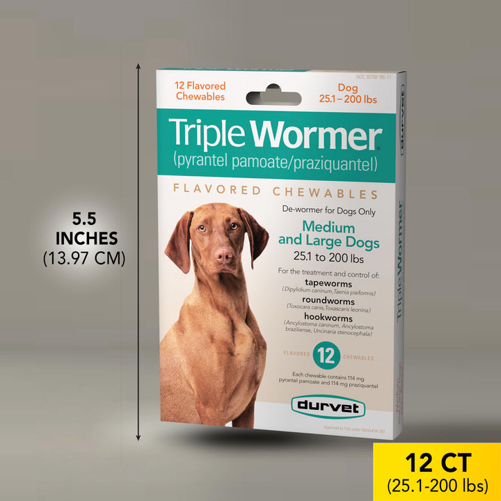 Triple Wormer for Medium and Large Dogs