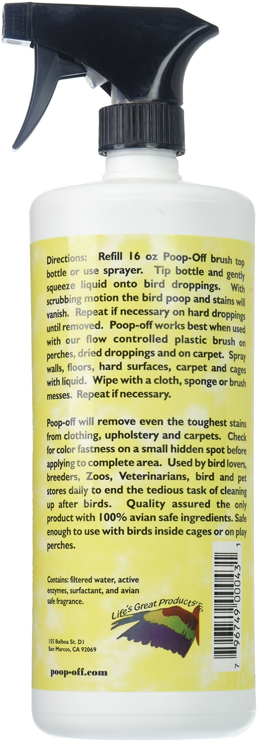 Bird Poop Remover Sprayer, 32 oz