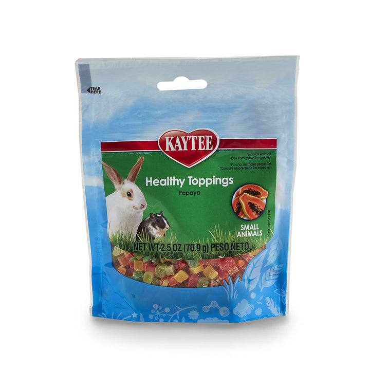 Fiesta Healthy Toppings Papaya Treat For Small Animals, 2.5-Oz Bag