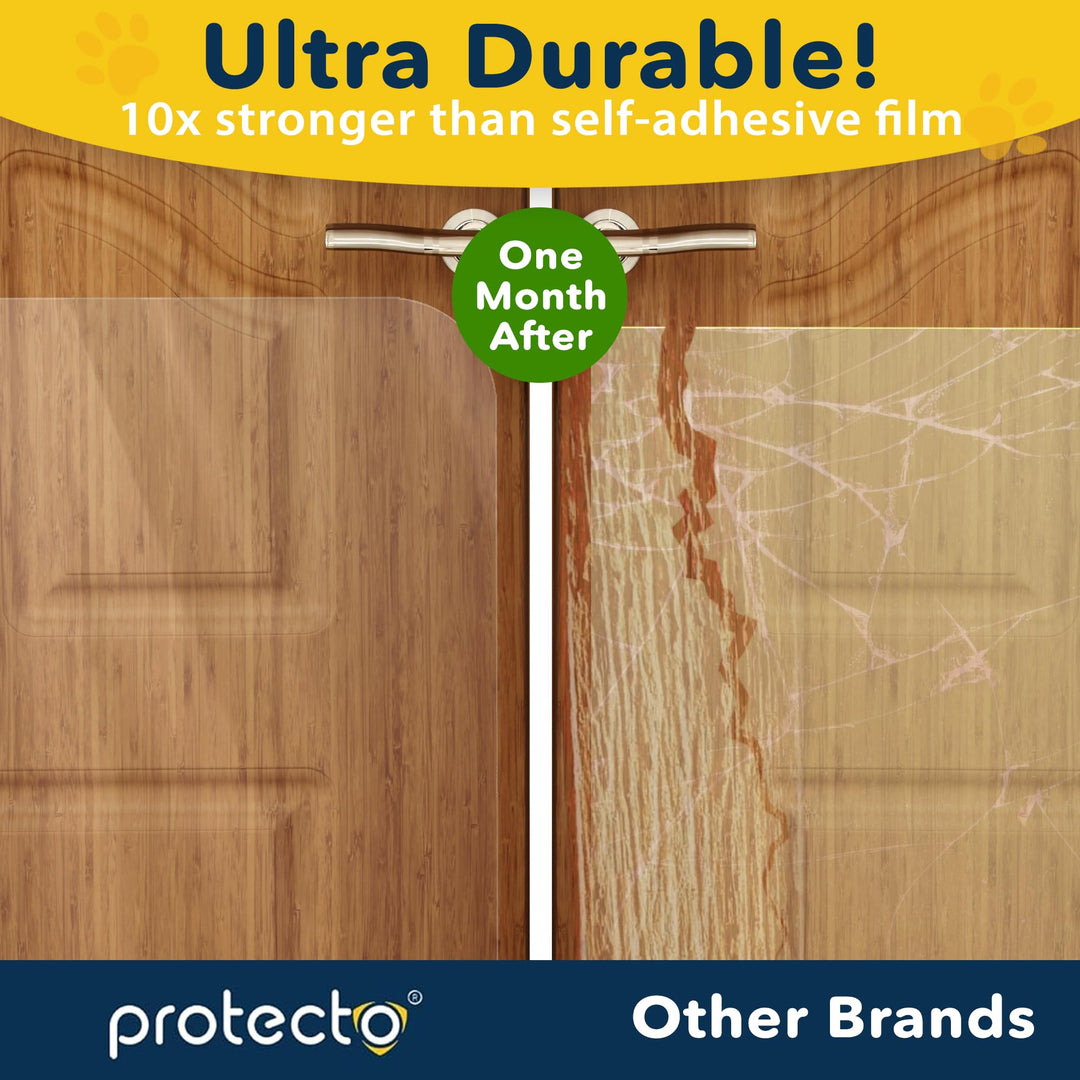 2 Pack Cat Dog Scratch Protector, 35.5x15.5 Indoor Outdoor, Easy Install on Door, Window, Glass, Screen