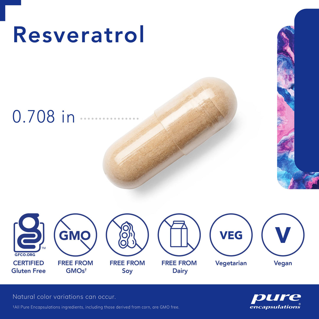 Resveratrol - Cardiovascular, Cellular Health & Memory Support* - 40 mg Trans-Resveratrol - Antioxidants Supplement - Gluten Free & Non-GMO - 120 Capsules
