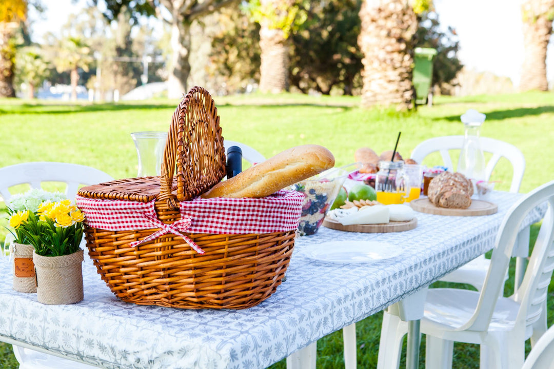 Table Cover Silver Patterned Elastic on The Corner for Folding Table 6 ft 30 x 72 inch Waterproof Elastic Edge Fitted Stay Put Table Cloth for Travel Christmas Picnics Parties Outdoor