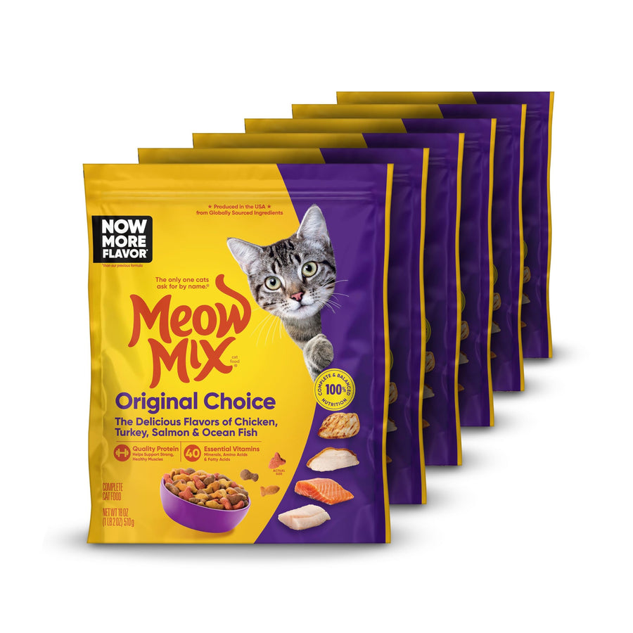 Original Choice Dry Cat Food, 18 Ounce (Pack of 6)