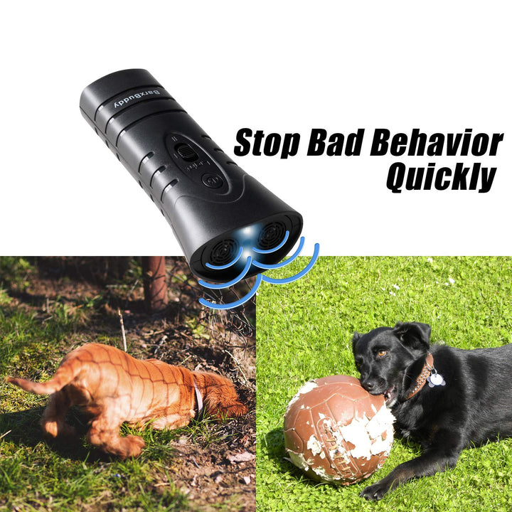 Anti Barking Control Device (The Original Bark Training Tool) Ultrasonic Sound with LED Lights and Strap - Safe for All Dogs of All Breeds & Ages