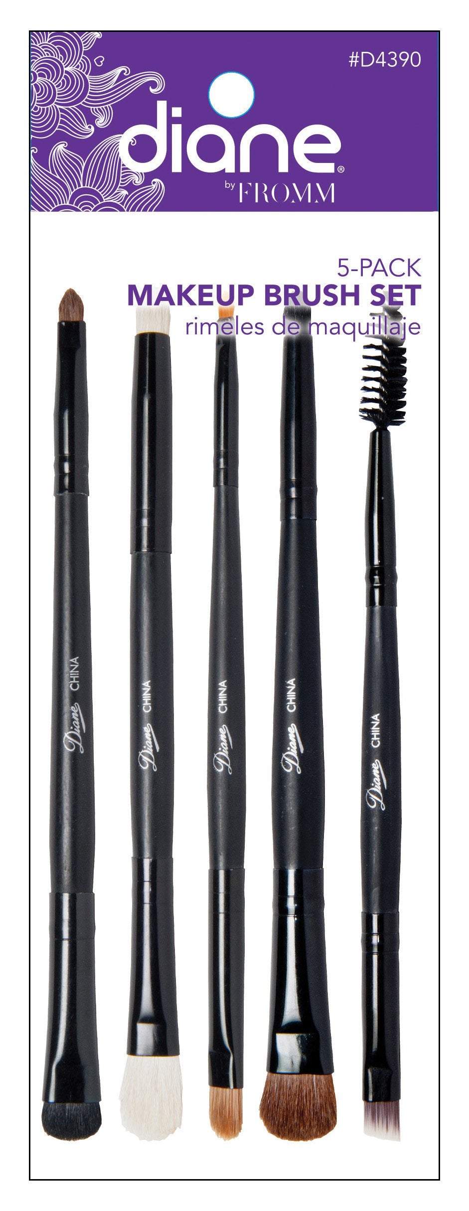 5-Piece Double-Sided Eye Makeup Brush Set