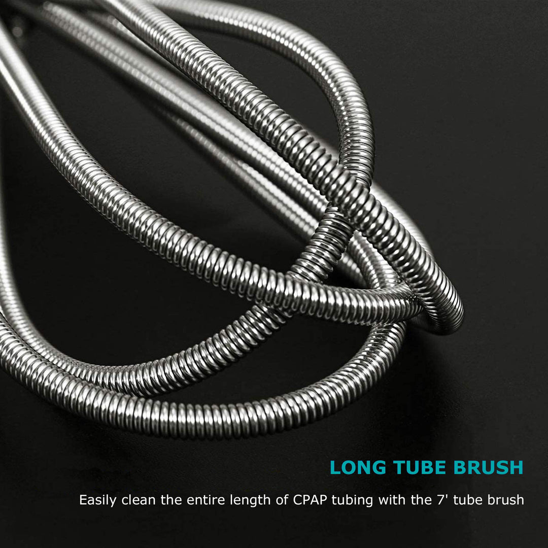 Brush Diameter 15mm 19mm -CPAP Tube Cleaning Brush-Suitable for Most CPAP Hose Type (Green)