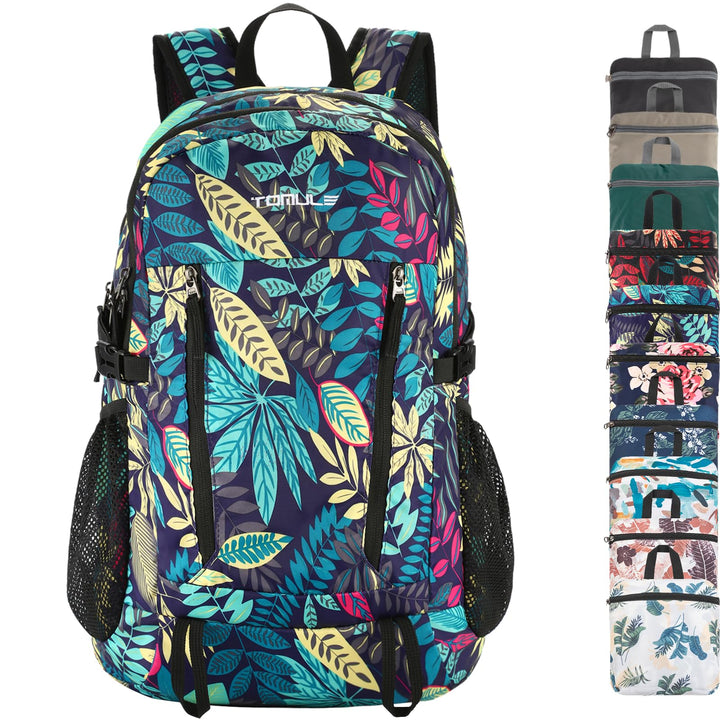 Day Hiking Backpack for Women,Small Waterproof Backpack for Women,Lightweight Travel Backpack for Women Tropical