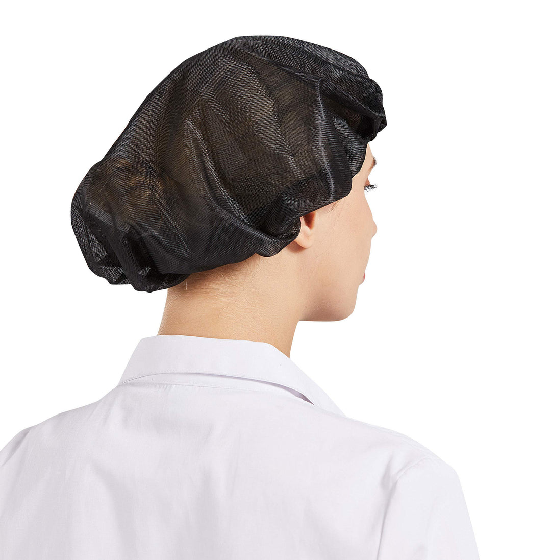 5Pcs Bouffant Caps,Food Service Hair Nets,Hair Head Cover Net for Factory, Kitchen, Factory Warehouse Worker CF9047 (Black, One Size)