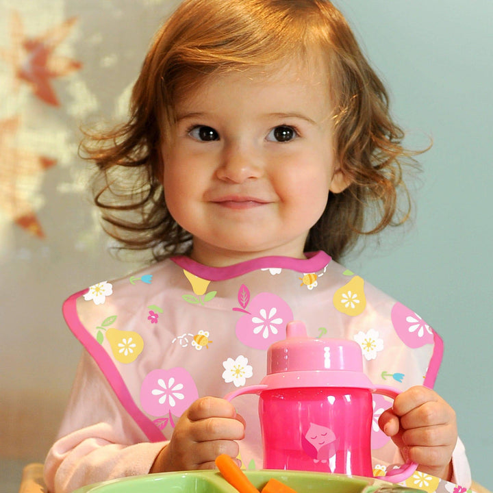 Non-spill Sippy Cup | One-way valve for easy transition from bottle | Prevents leaks & encourages sucking, Firm spout made from safer plastic, Dishwasher safe
