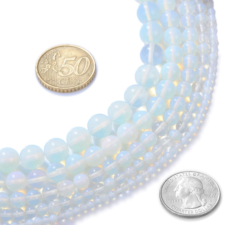 Blue Imperial Jasper Beads for Jewelry Making Stone Bead Bracelets Chakra Round Gemstone Beads Bulk, 45pcs 8mm Jasper Stone
