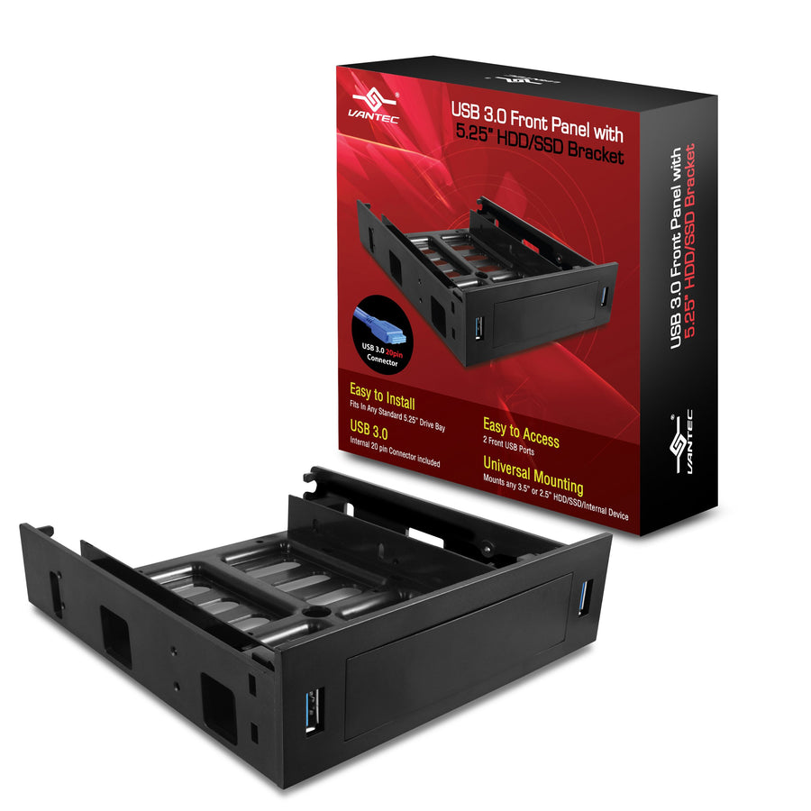 USB 3.0 Front Panel with 5.25 HDD/SSD Bracket (HDA-502H)