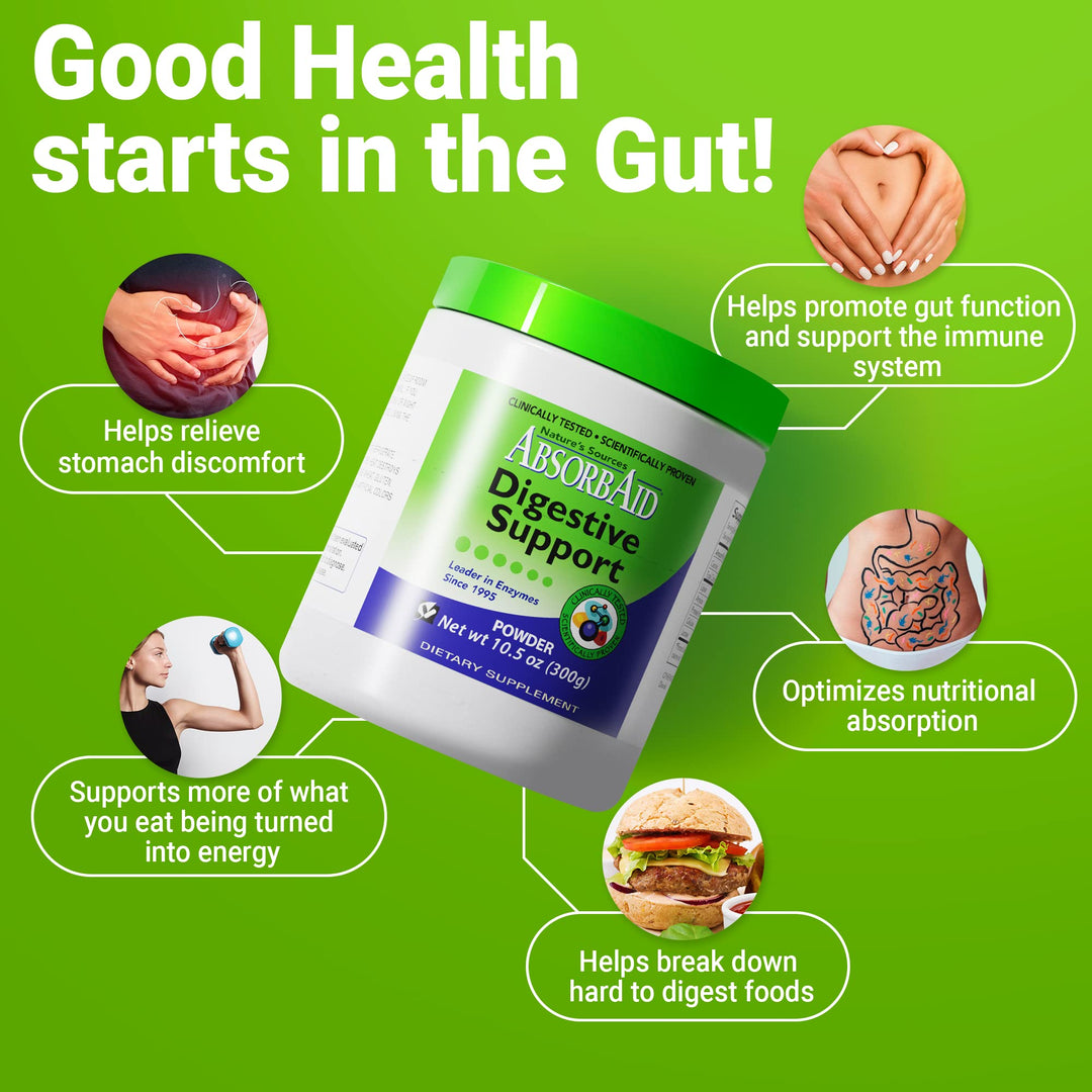 Digestive Enzymes 300 Grams, Proven to Increase Vital Nutrient Absorption by up to 71%