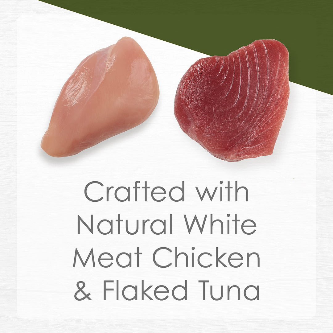 Purina Natural Grain Free Wet Cat Food, Purely Natural White Meat Chicken & Flaked Tuna Entree - (Pack of 10) 2 oz. Trays