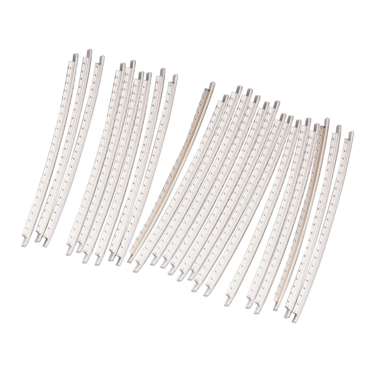 Stainless Steel 2.9mm Guitar Fret Wires 24 Frets Fretwire Set for Fender Strat Tele Electric Guitar Bass, Chrome