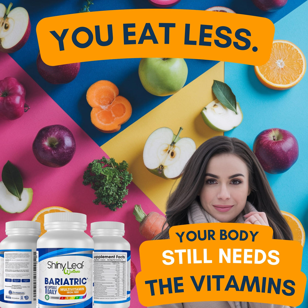 Bariatric Multivitamin Without Iron - Vitamins for Gastric Bypass & Sleeve, 1 Daily Capsule W Vitamin A, C, D, Biotin, Zinc, B12, K, Vegetarian, Soy-Free, GMP Cert., Made in USA (180 Ct.)