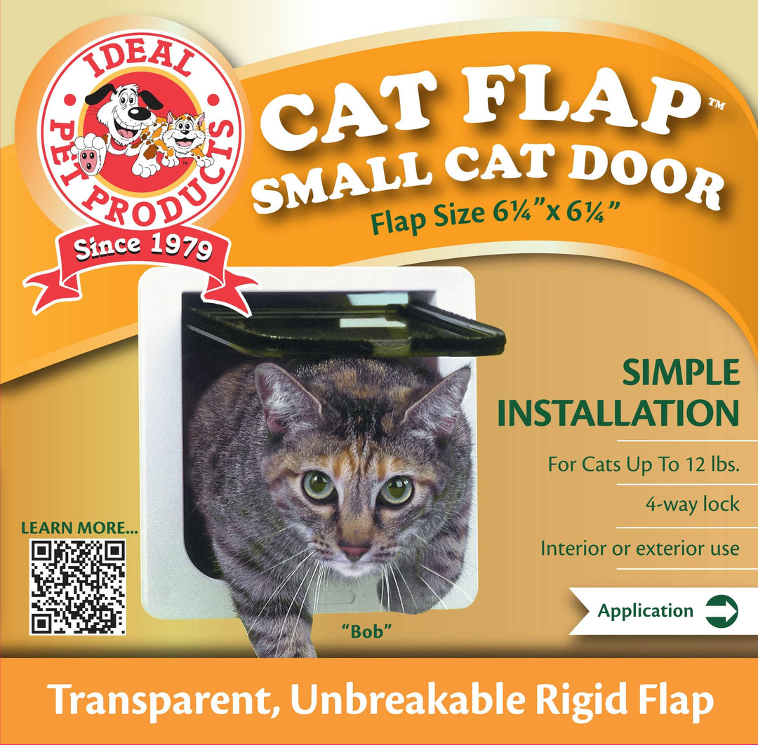Cat Flap Door with 4 Way Lock, 6.25 x 6.25 Flap Size