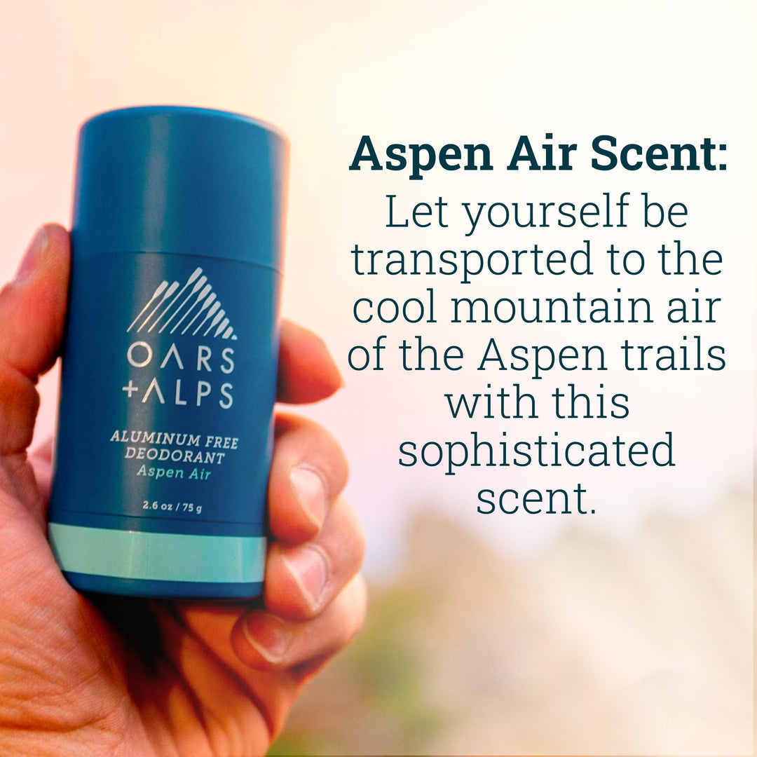 Aluminum Free Deodorant for Men and Women, Dermatologist Tested and Made with Clean Ingredients, Travel Size, Aspen Air, 1 Pack, 2.6 Oz