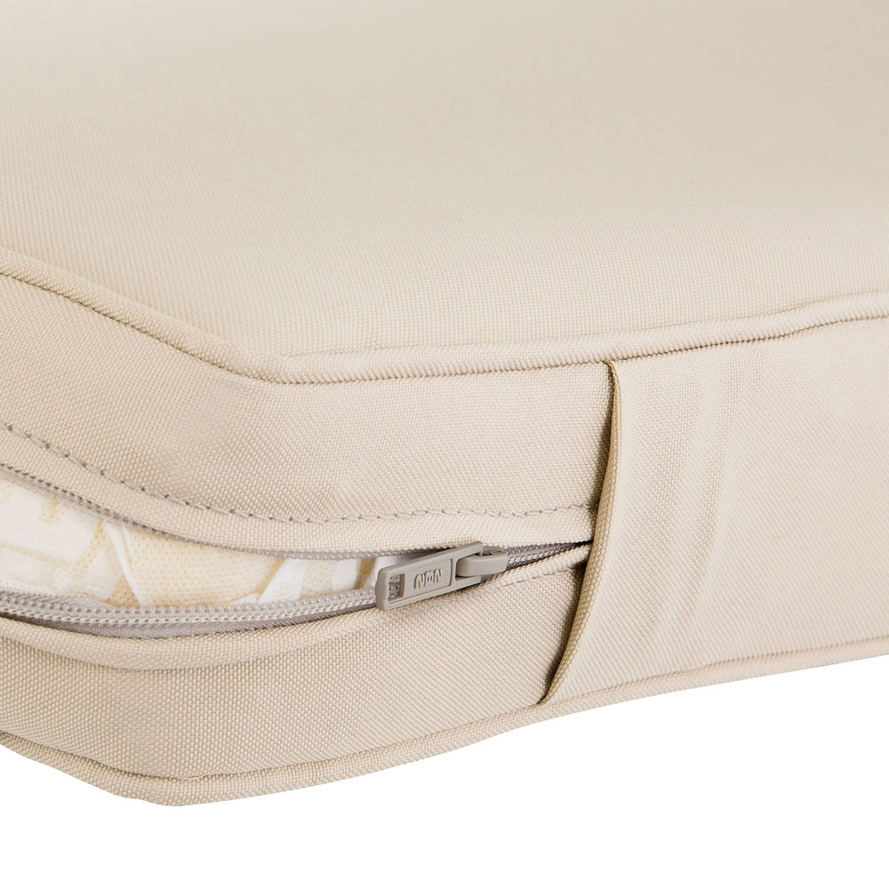 Montlake Water-Resistant 23 x 22 x 4 Inch Outdoor Back Cushion Slip Cover, Patio Furniture Cushion Cover, Antique Beige, Patio Furniture Cushion Covers