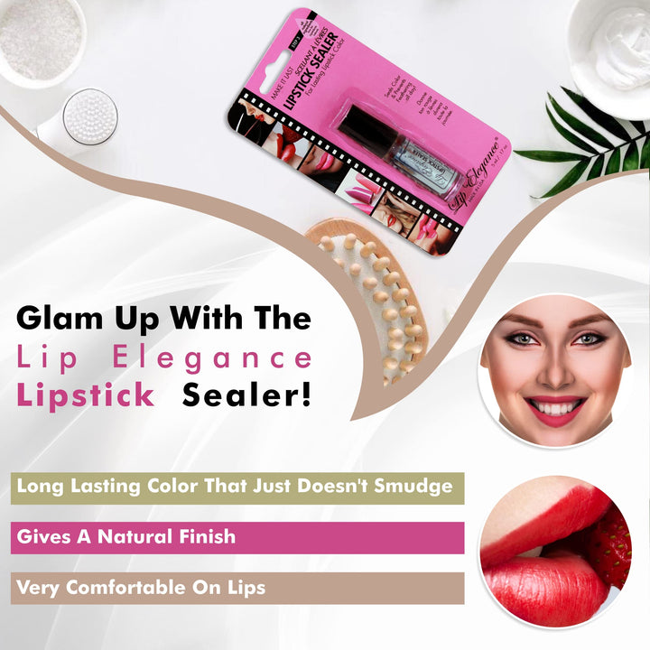 Lipstick Sealer - Long Lasting Lipstick Sealer with Brush Applicator - Waterproof, Smudge Proof, Oilproof - All Day Liplock Effect 0.17 Fl Oz