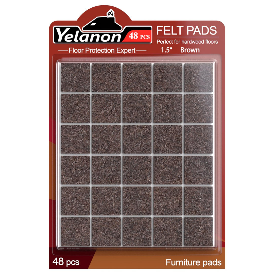 Felt Furniture Pads -32 Pcs Furniture Pads Hardwoods Floors Self Adhesive, Cuttable Felt Chair Pads, Anti Scratch Floor Protectors for Furniture Feet Chair Legs, Furniture Felt Pads
