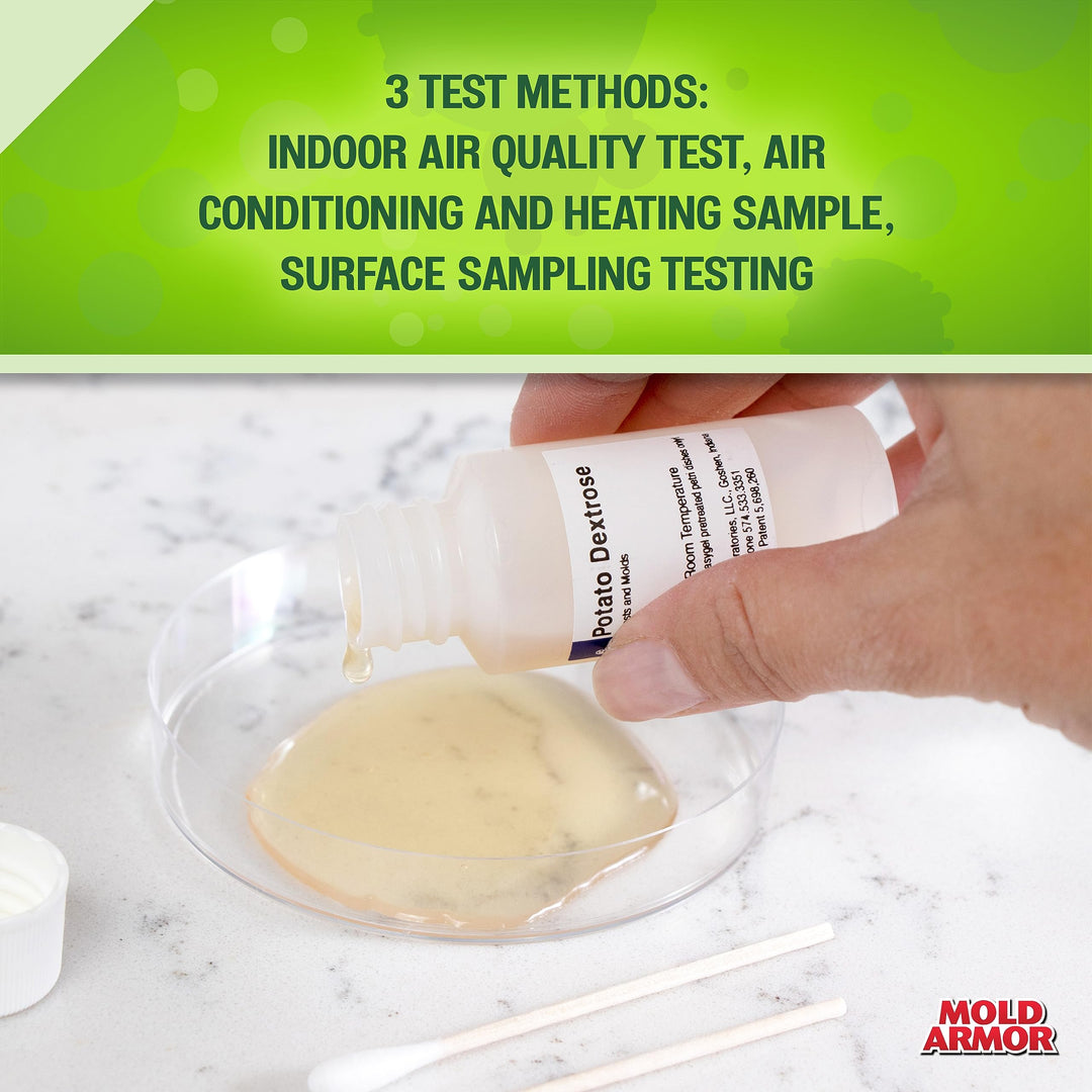 Do It Yourself Mold Test Kit, Test Surface Mold, Air Quality, and HVAC, Safe and Easy to Use, DIY at Home Mold Kit, Effective Both Indoors and Outdoors
