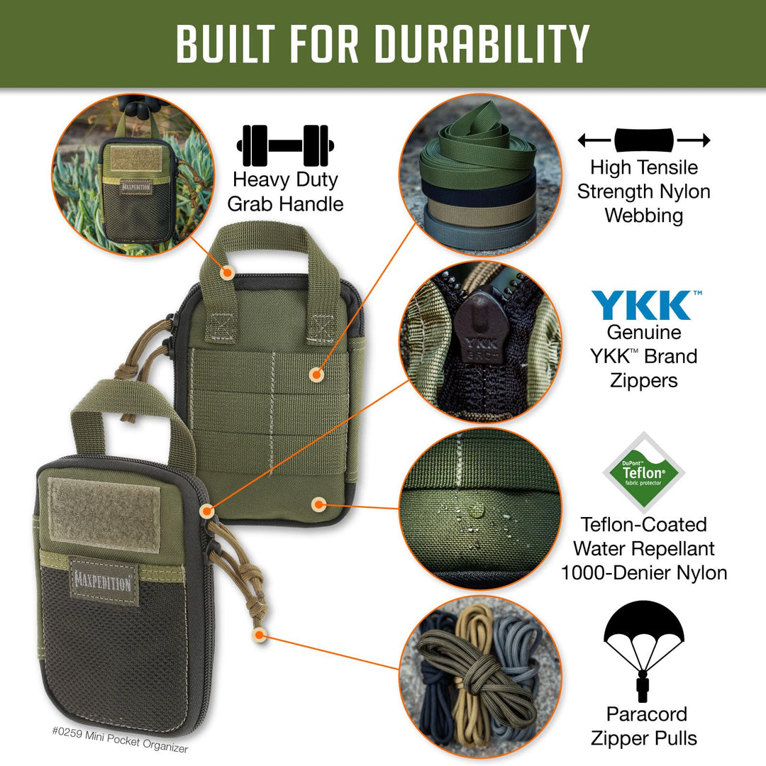 Mini Pocket Organizer (OD Green)