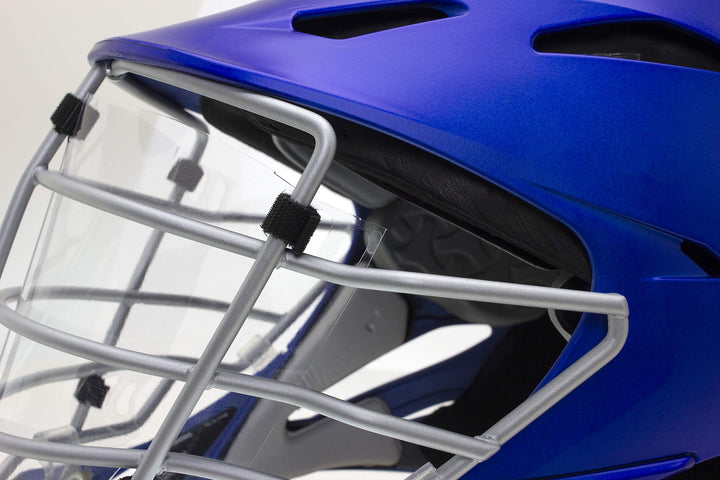 Splash Shield for Lacrosse Helmet Facemask, Improves Hygiene and Protects from Coughs, Sneezes, Spit and Sweat, Clear Non-Tinted for Easy Visibility, Set of 3 (LXSPLSH)