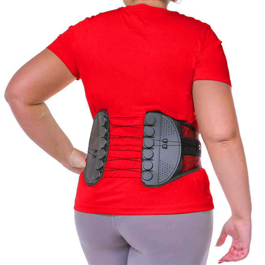 2XL : SPINE Sport Back Brace - Best Lumbar Support for Active People with Back Pain (2XL)