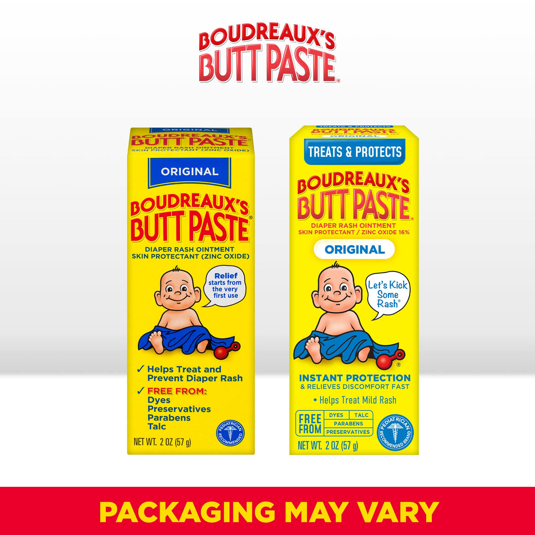 Boudreaux's Butt Paste Original Diaper Rash Cream, 2 Ounce (Pack of 3)