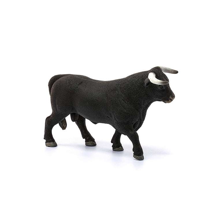Farm World, Animal Toys for Boys and Girls 3 and Above, Black Bull Cow Toy Figurine, Ages 3+, Multicolor, 3.5 Inch